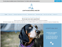 Tablet Screenshot of lighthouseanimalshelter.org